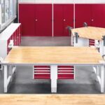 modular storage layout in workshop