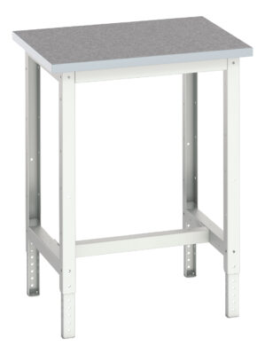 Verso Adj. Height Framework Bench - With Lino Worktop