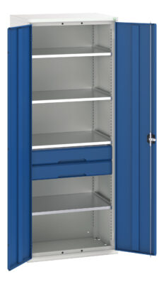 Verso Kitted Cupboard - With 4 Shelves, 2 Drawers
