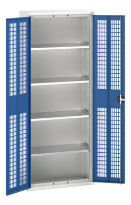Verso Ventilated Door Cupboard - With 4 Shelves