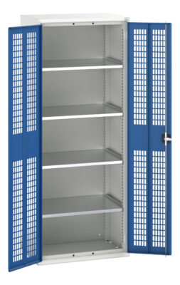 Verso Ventilated Door Cupboard - With 4 Shelves