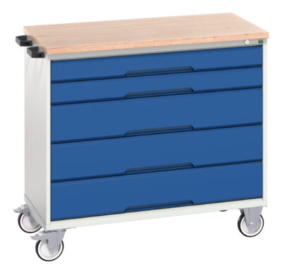 Verso Mobile Cabinet - With 5 Drawers And Mpx Top