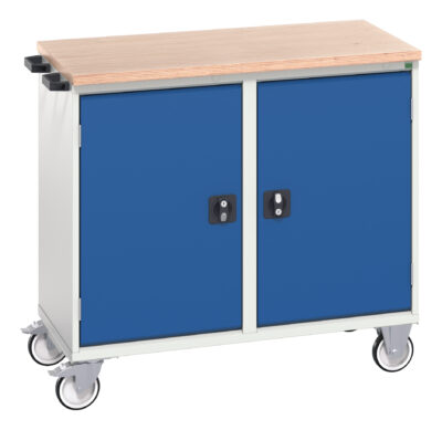 Verso Maintenance Trolley - With 2 Doors, 2 Shelves And Mpx Top