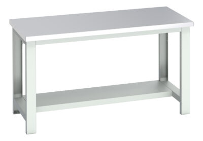Cubio Framework Bench (Stainless Steel) - With Half Depth Shelf