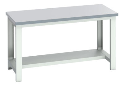 Cubio Framework Bench (Laminate) - With Half Depth Shelf