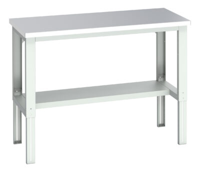 Cubio Framework Bench (Stainless Steel) - With Half Depth Shelf