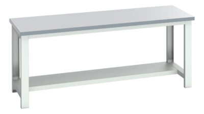 Cubio Framework Bench (Esd) - With Half Depth Shelf