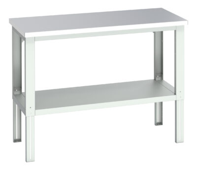 Cubio Framework Bench (Stainless Steel) - With Full Depth Shelf