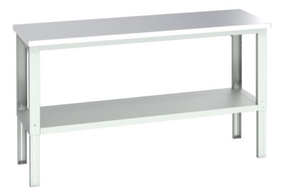 Cubio Framework Bench (Stainless Steel) - With Full Depth Shelf