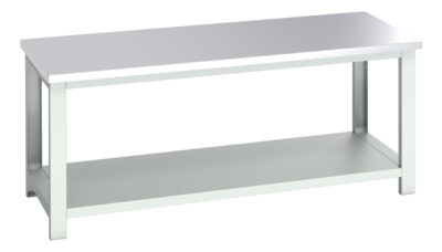 Cubio Framework Bench (Stainless Steel) - With Full Depth Shelf