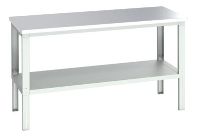 Cubio Framework Bench (Stainless Steel) - With Full Depth Shelf